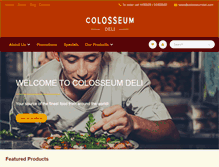 Tablet Screenshot of colosseumdeli.com